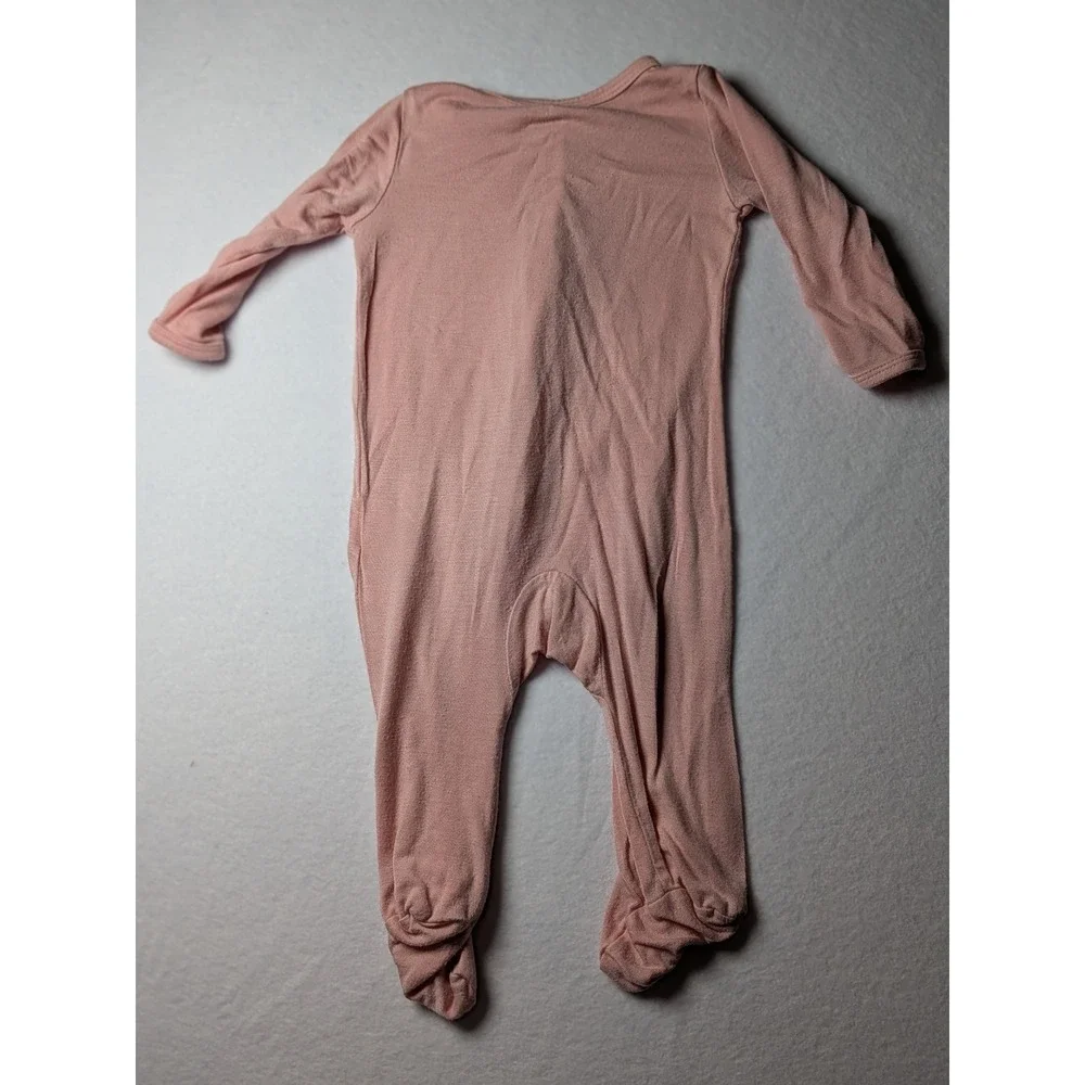 Carters Baby Girl 3M Pink Long Sleeve Footed Sleeper Two Way Zip Pajamas